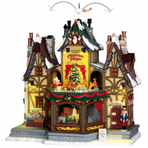 Lemax - Holiday Hamlet Christmas Shoppe  Con Adattatore...