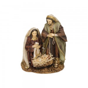 Natività in Resina con Stoffa – 20 cm