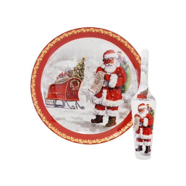 Piatto Decorativo Natalizio Con Spatola