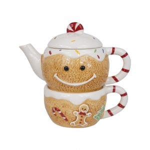 Teiera con Tazze Omino Pan di Zenzero