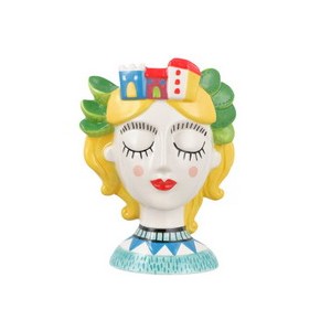 LE STILOSE CITY H. 17.5 VASO CERAMICA