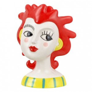 LE STILOSE ROSSA H. 18 VASO CERAMICA