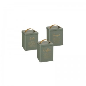 Montemaggi Set 3 Barattoli Verde Salvia