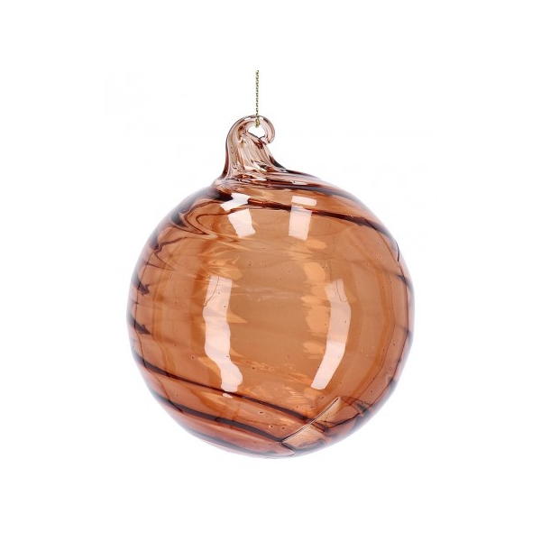 Sfera Vetro Spirale D.10cm