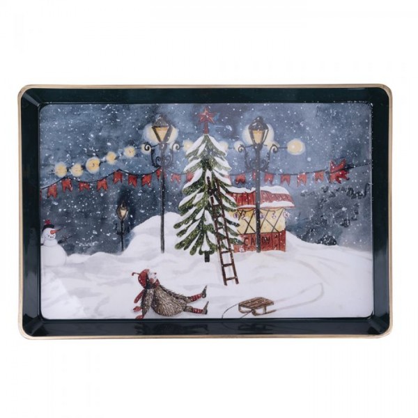 Xmas Vassoio Rettangolare