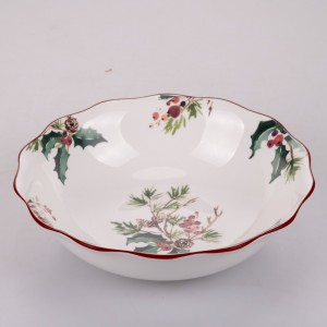Xmas Ciotola Porcellana 22 cm