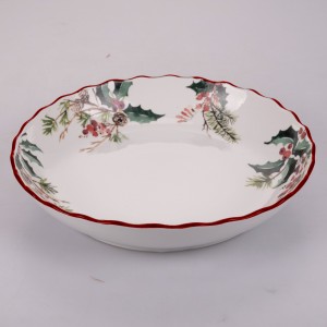 Xmas Ciotola Porcellana 28 cm