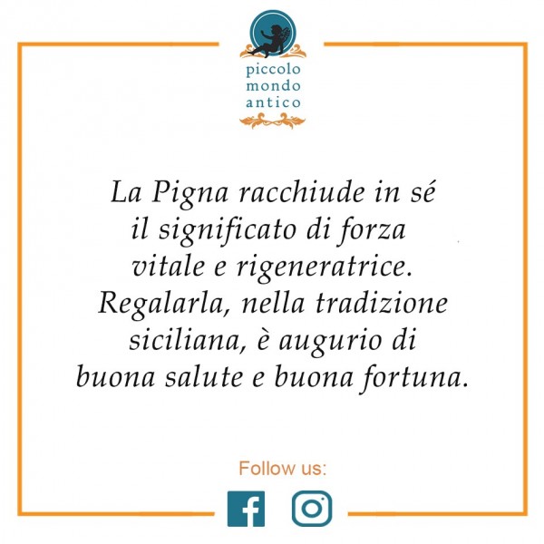 Pigna in Ceramica di Caltagirone h12 cm