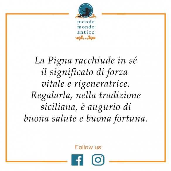 Pigna in Ceramica di Caltagirone h12 cm