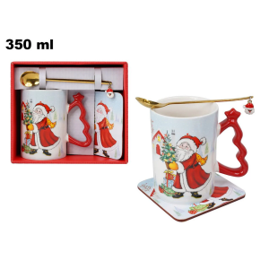 Set Tazza in Scatola con Piattino e Cucchiaino