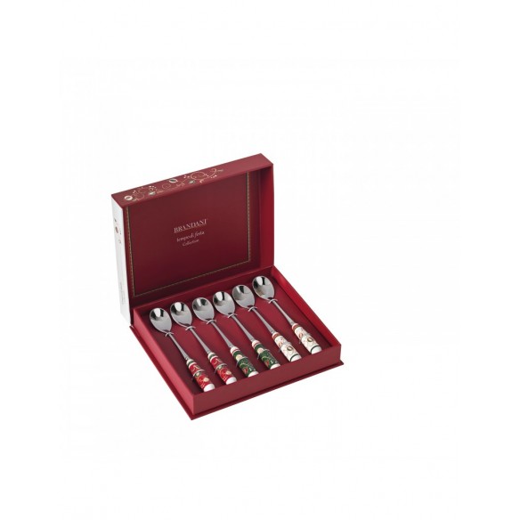 Brandani - Cucchiaino Set 6 pz con Manico in Ceramica