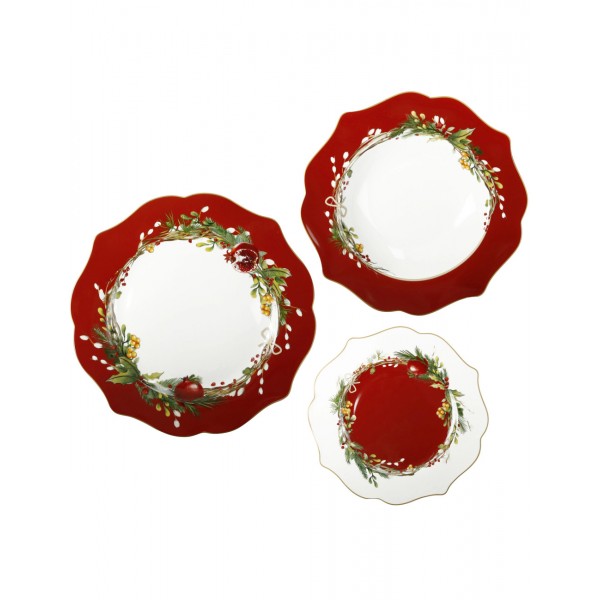 Brandani - Servizio Tavola 18 pz Carol New Bone...