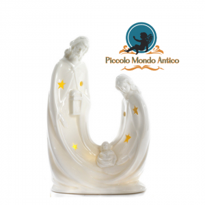Natività in Porcellana c/Led H 23 cm
