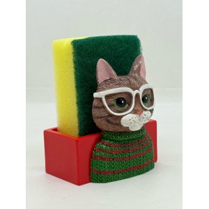 Montemaggi - Portaspugna Gatto con Occhiali 2