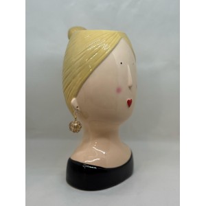 Montemaggi - Coco Girl Bionda con Orecchini Perle Vaso... 2