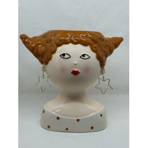 Montemaggi - Stellina Girl Capelli Rossi Ricci Orecchini...