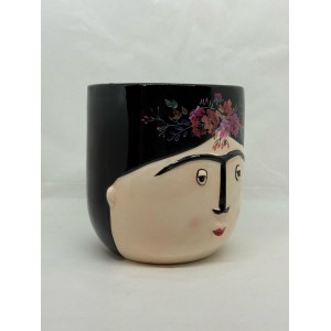 Montemaggi - Vaso Volto con Fiori 2