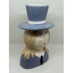 Montemaggi - Vaso Donna con Cappello a Cilindro 2
