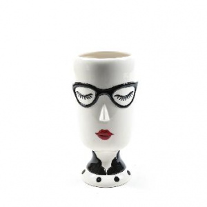 Vaso in Ceramica Viso Donna H. 22.5cm