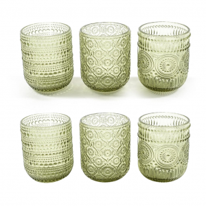 Set 6 Bicchieri in Vetro Verde