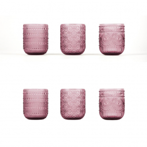 Set 6 Bicchieri in Vetro Glicine