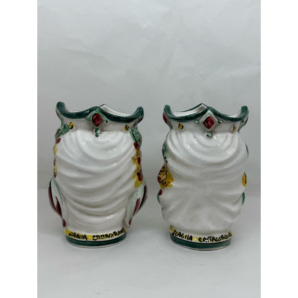 Ceramica di Caltagirone - Coppia Teste di Moro...