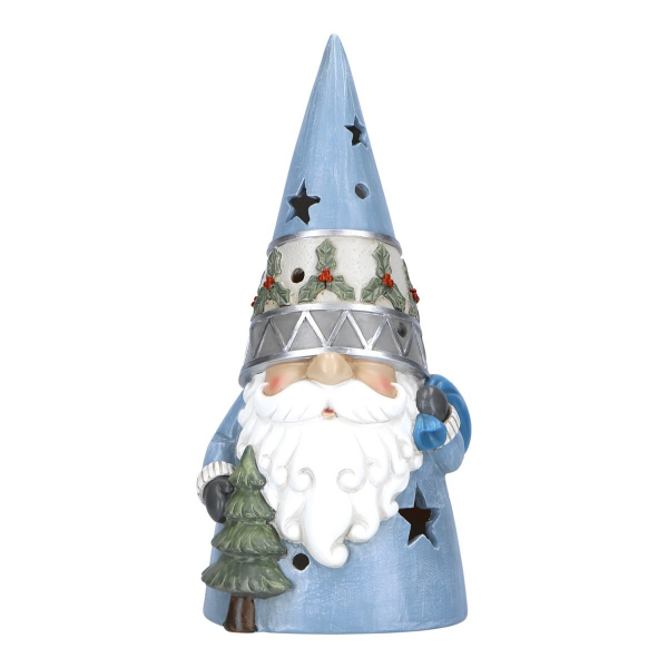 Gnomo con Albero e LED – Decorazione Natalizia
