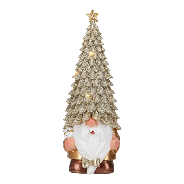 Gnomo con Albero LED – Decorazione Natalizia