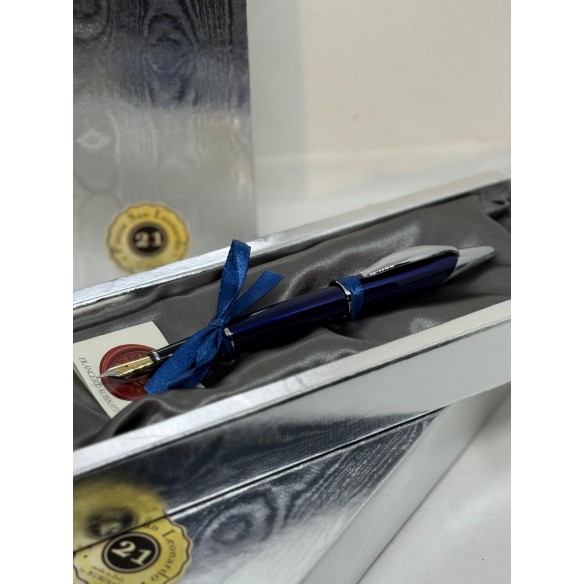 Penna Stilografica Blu