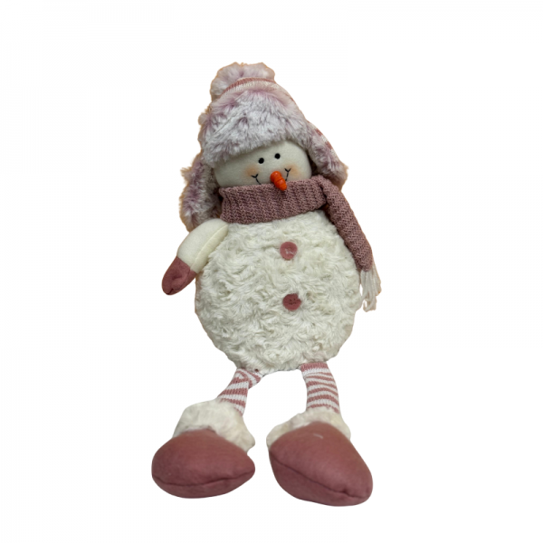 Pupazzo di Neve in Stoffa con Sciarpa e...