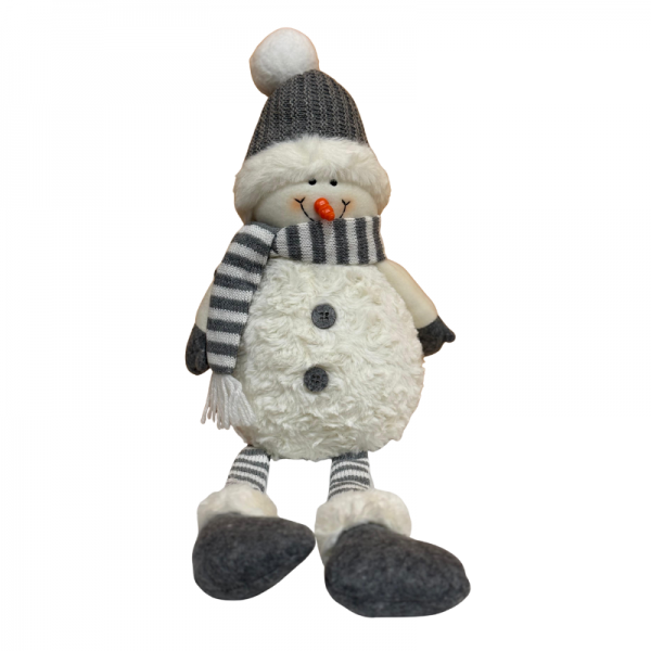 Pupazzo di Neve in Stoffa con Sciarpa e...