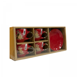 Servizio da Caffè Natalizio in Ceramica per 4 Persone –... 2