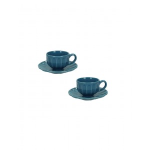 Tazzina Caffè Calipso Avio Set 2 Pezzi in Stoneware con...