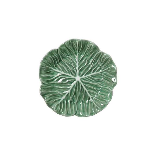 Vassoio Foglia Vegan Verde in Porcellana