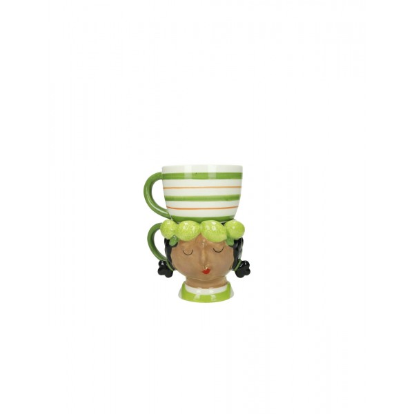 Tazza in Dolomite “Double Lady” Lime