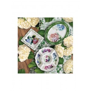 Antipastiera Tonda in Porcellana Flora Collection con 5... 2