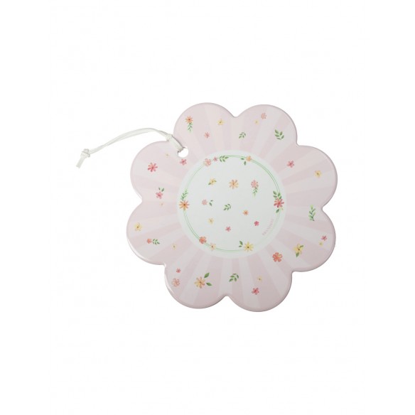 Decorazione in Ceramica e Sughero Rosa – Colori Pastello e Fiorellini