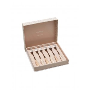 Set 6 Forchettine in Acciaio Inox con Manico in Ceramica 2