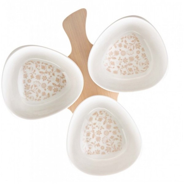 Antipastiera Trifoglio in Porcellana “Campo ai...