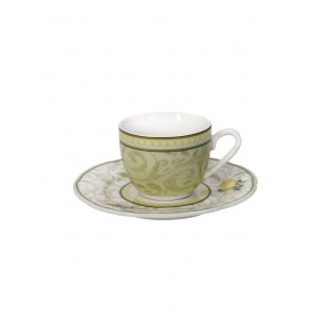 Tazzine da Caffè Set 2 Pezzi in New Bone China – Tema Limoni 2