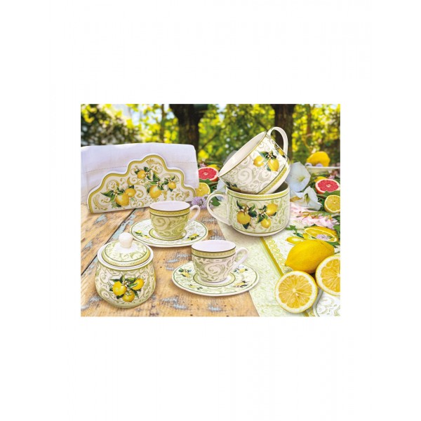 Tazza da Colazione in New Bone China – Tema Limoni