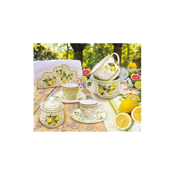 Tazza da Colazione in New Bone China – Tema Limoni