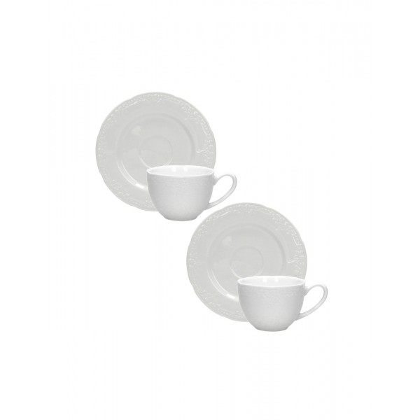 Tazzine da Caffè Set 2 Pezzi in New Bone China...