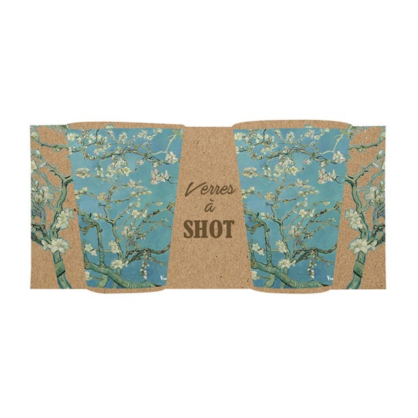 Set 2 bicchierini shot “Mandorlo in fiore” –...
