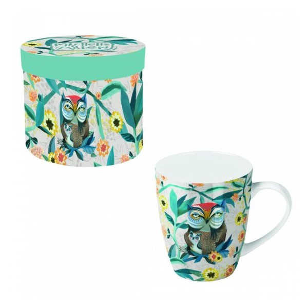 Mug “Gufo floreale”