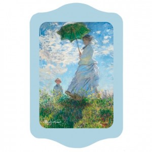 Vassoio in metallo “Donna con parasole” – Claude Monet