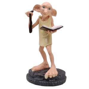 KURT S. ADLER - Statua Dobby con Calzino e Libro - H 20,5 cm